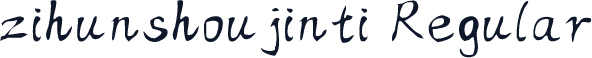 zihunshoujinti Regular