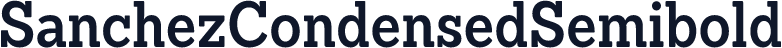 SanchezCondensedSemibold