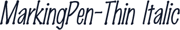 MarkingPen-Thin Italic
