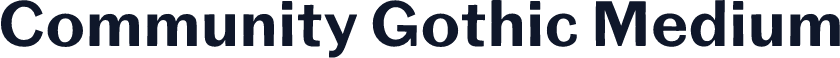 Community Gothic Medium