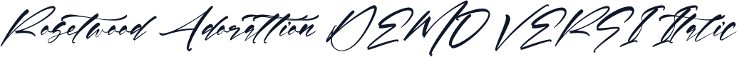 Rosetwood Adorattion DEMO VERSI Italic