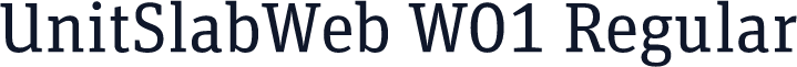 UnitSlabWeb W01 Regular