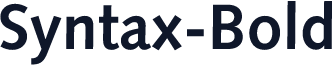 Syntax-Bold