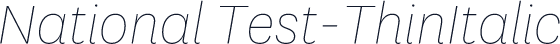 National Test-ThinItalic