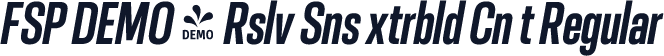 FSP DEMO - Rslv Sns xtrbld Cn t Regular