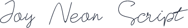 Joy Neon Script