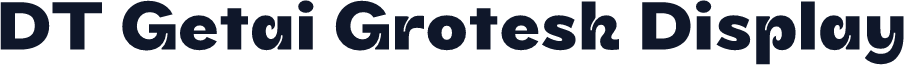 DT Getai Grotesk Display