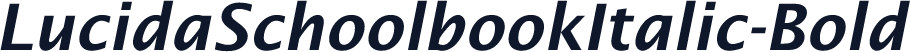 LucidaSchoolbookItalic-Bold