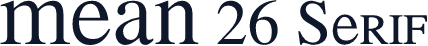 MEAN 26 Serif