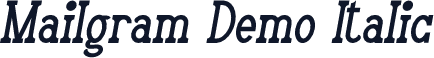 Mailgram Demo Italic