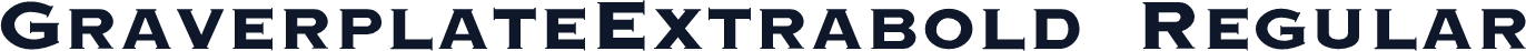 GraverplateExtrabold Regular