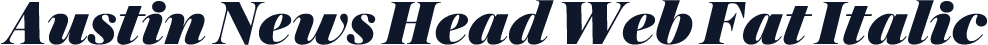 Austin News Head Web Fat Italic