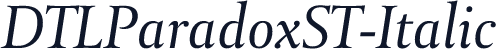 DTLParadoxST-Italic