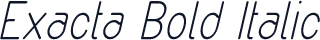 Exacta Bold Italic