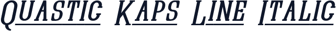 Quastic Kaps Line Italic