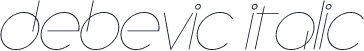 Debevic Italic