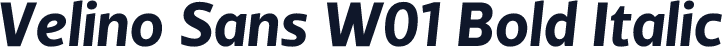 Velino Sans W01 Bold Italic