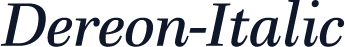 Dereon-Italic