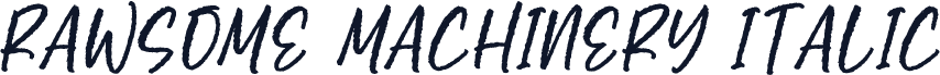 Rawsome Machinery Italic