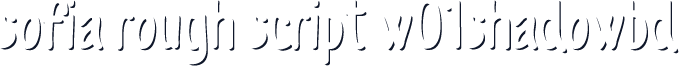 Sofia Rough Script W01ShadowBd