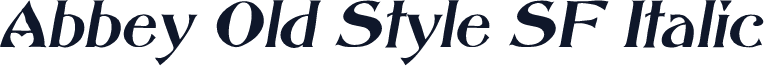 Abbey Old Style SF Italic