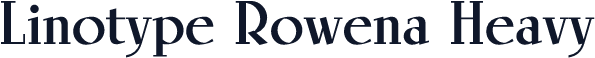 Linotype Rowena Heavy