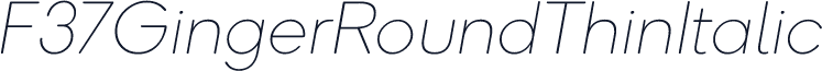 F37GingerRoundThinItalic