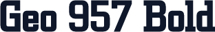 Geo 957 Bold