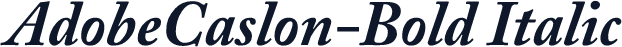 AdobeCaslon-Bold Italic