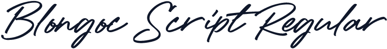 Blongoc Script Regular
