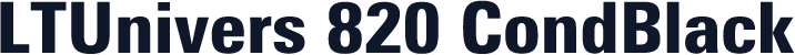 LTUnivers 820 CondBlack