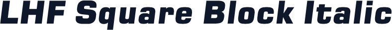 LHF Square Block Italic