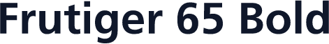 Frutiger 65 Bold