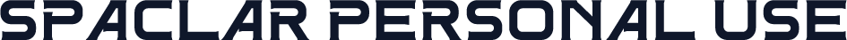 Spaclar Personal Use