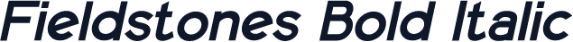 Fieldstones Bold Italic