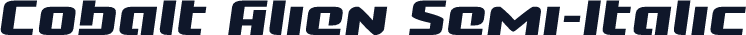 Cobalt Alien Semi-Italic