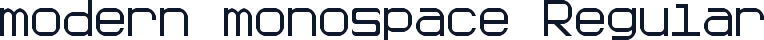 modern monospace Regular
