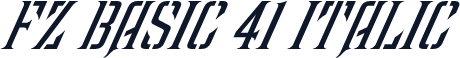 FZ BASIC 41 ITALIC