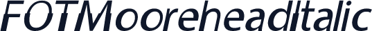 FOTMooreheadItalic