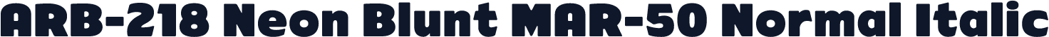 ARB-218 Neon Blunt MAR-50 Normal Italic