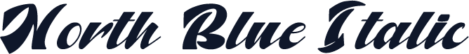 North Blue Italic