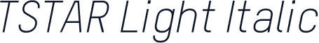 TSTAR Light Italic