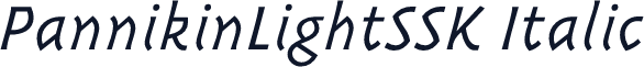 PannikinLightSSK Italic
