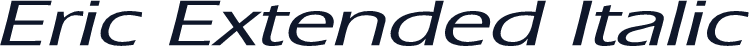 Eric Extended Italic
