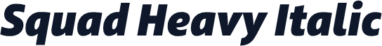 Squad Heavy Italic