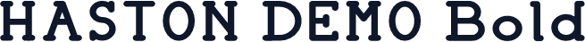 HASTON DEMO Bold
