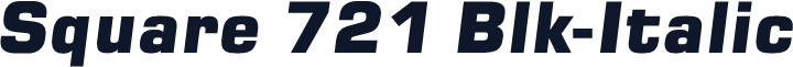 Square 721 Blk-Italic