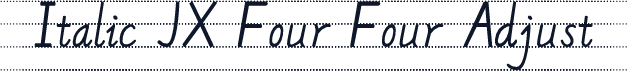 Italic JX Four Four Adjust