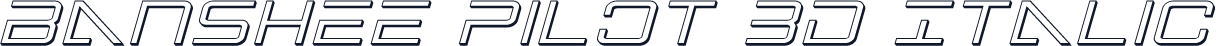 Banshee Pilot 3D Italic