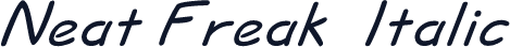 Neat Freak  Italic